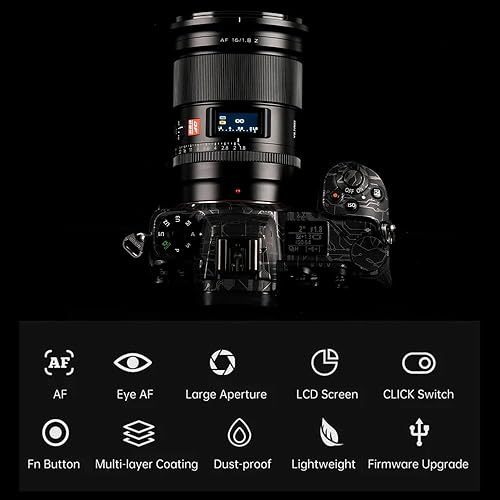 Miniatura 5 de VILTROX AF 1.969 in f1.8 F1.8 lente de marco completo para cámara Nikon Z Mount Camera, lente gran angular de enfoque automático para Z9 Z7II Z6II