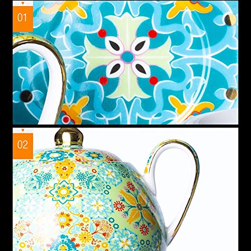 Tetera japonesa, tetera de cerámica, tetera de porcelana, tetera grande, tetera de cerámica, tetera retro, té verde… - Imagen 7
