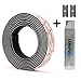 CANOPUS Hook and Loop Reclosable Fastener, SJ3550 250 Black Lock Tape for Hanging Pictures, Signs and Displays, Remotes, Tools, Crafts, 1 in x 6 ft, Made in USA