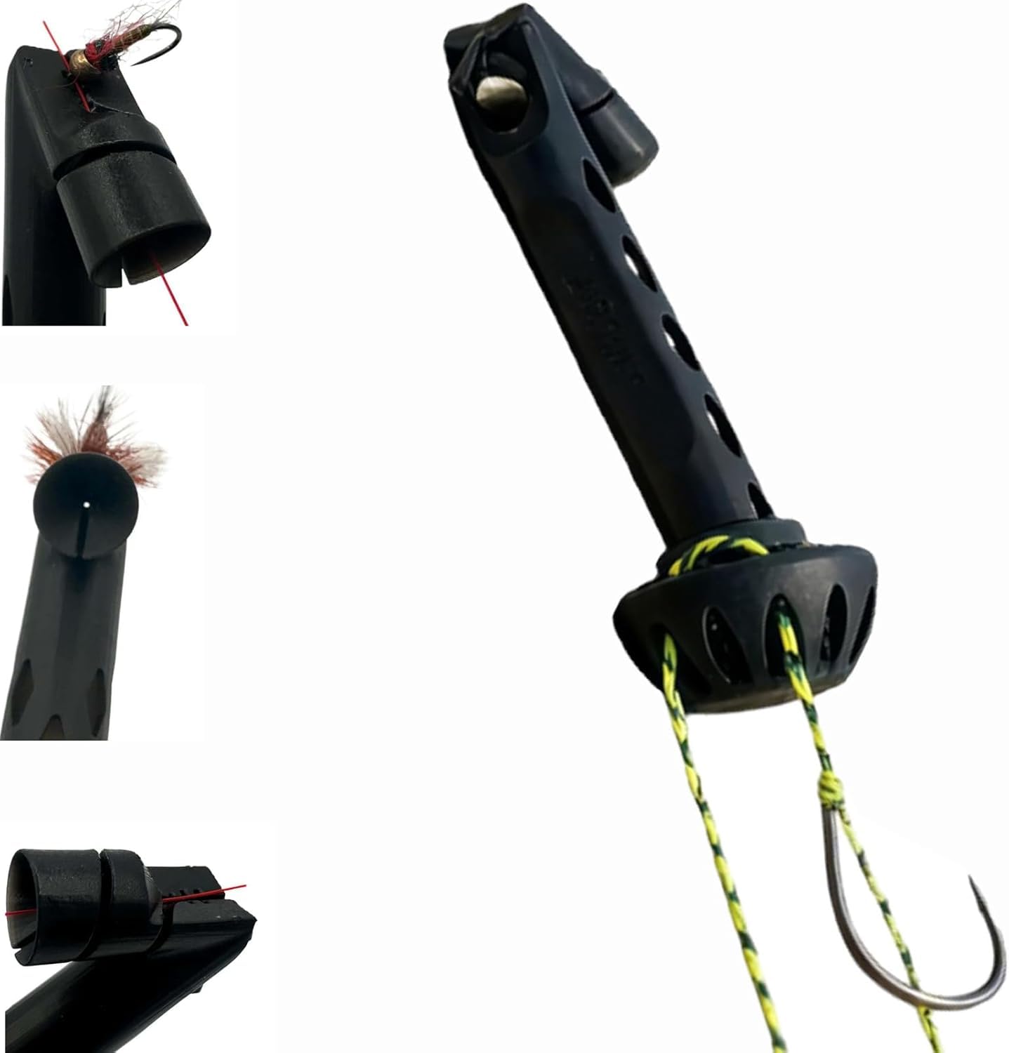 Fly Roost Magnetic Fly Threader, Magnetic Fly Threader, Fly Roost 2.0 Magnetic Rigging Tool, Universal Knot Helper Knot Assist for Threading Hooks, Fishing Accessory to Easily Rig Small Flies (3pcs)