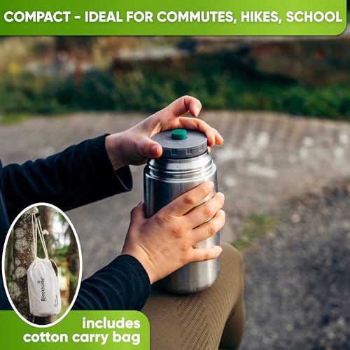 Blockhütte Thermos for Hot Food - 34 oz Vacuum Stainless Steel Thermal Lunch Box, Leakproof Soup Thermos, Wide Mouth Insulated Food Jar - Thumbnail 6