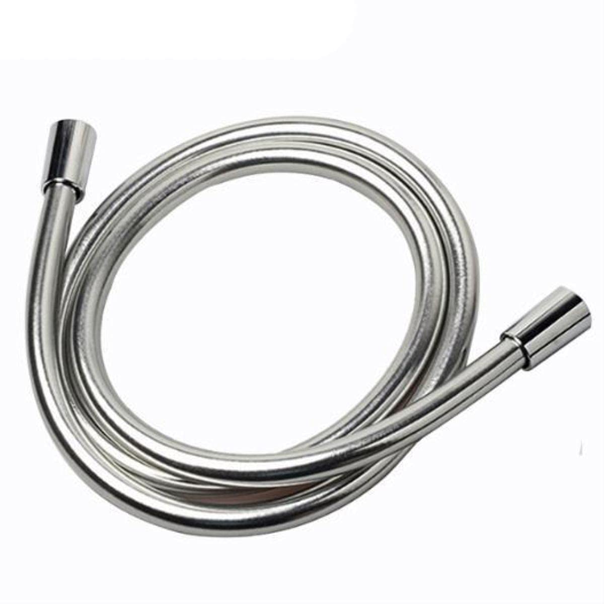 BATLAM PVC-Brauseschlauch, silberfarben, flexibel, für Badezimmer, Handbrause, F1/2*F1/2, Zubehör, Rohr, blau, 40 cm, DN32 (Chrome Dn32 100cm)
