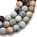 12mm Round Gemstone Frost Mixed Color Amazonite Beads Strand 15 Inch
