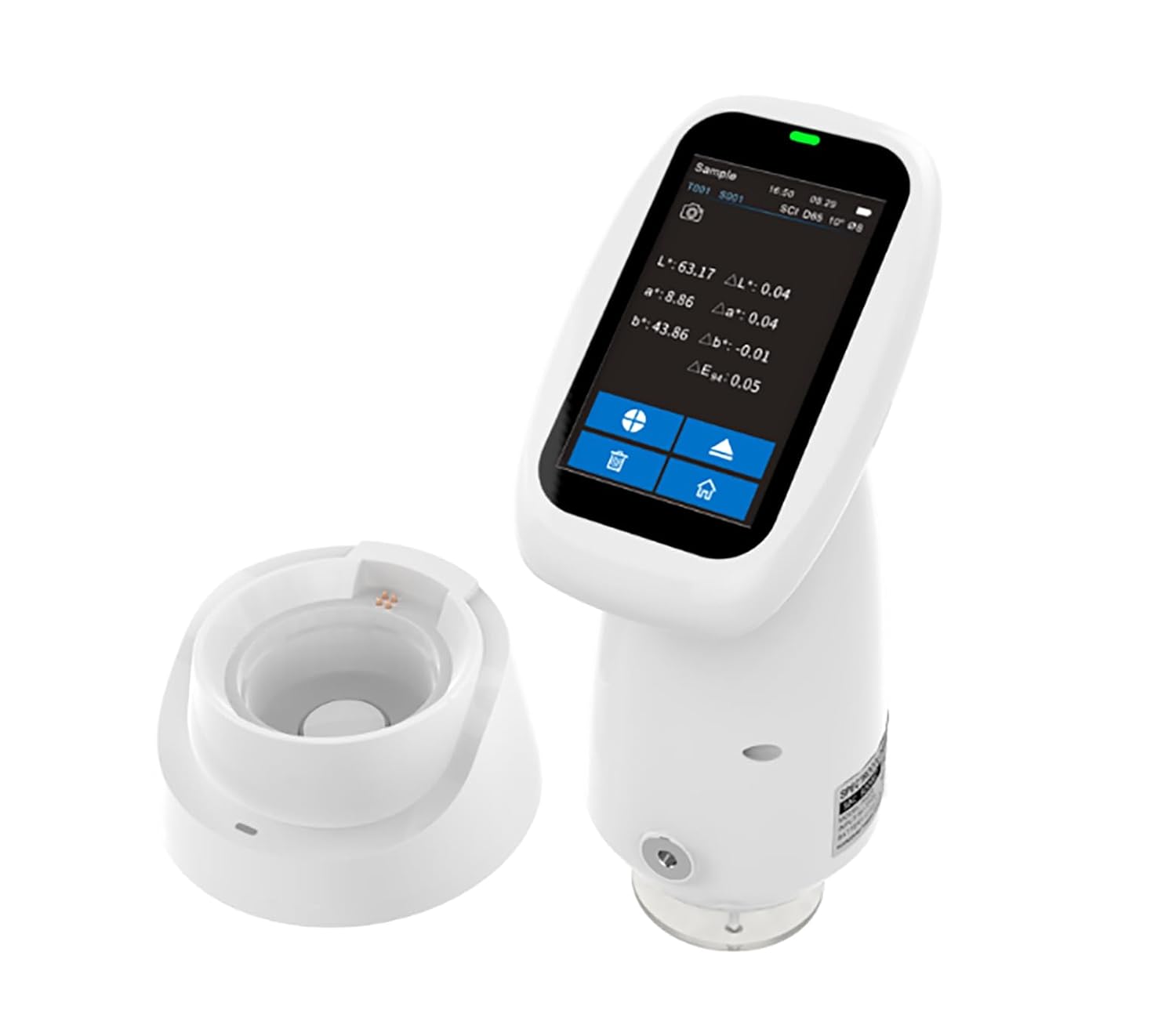 Digital Spectrophotometer Color Measurement Tool with Camera Locating Function Repeatability ΔE*ab≤ 0.02 Accuracy 0.01 Six Aperture ASTM ISO Standard for Printing Paint Textiles D/8 SCI