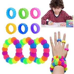 Riztgae 9 Stück Fidget Toys Sensorik Ringe GGSHJZ