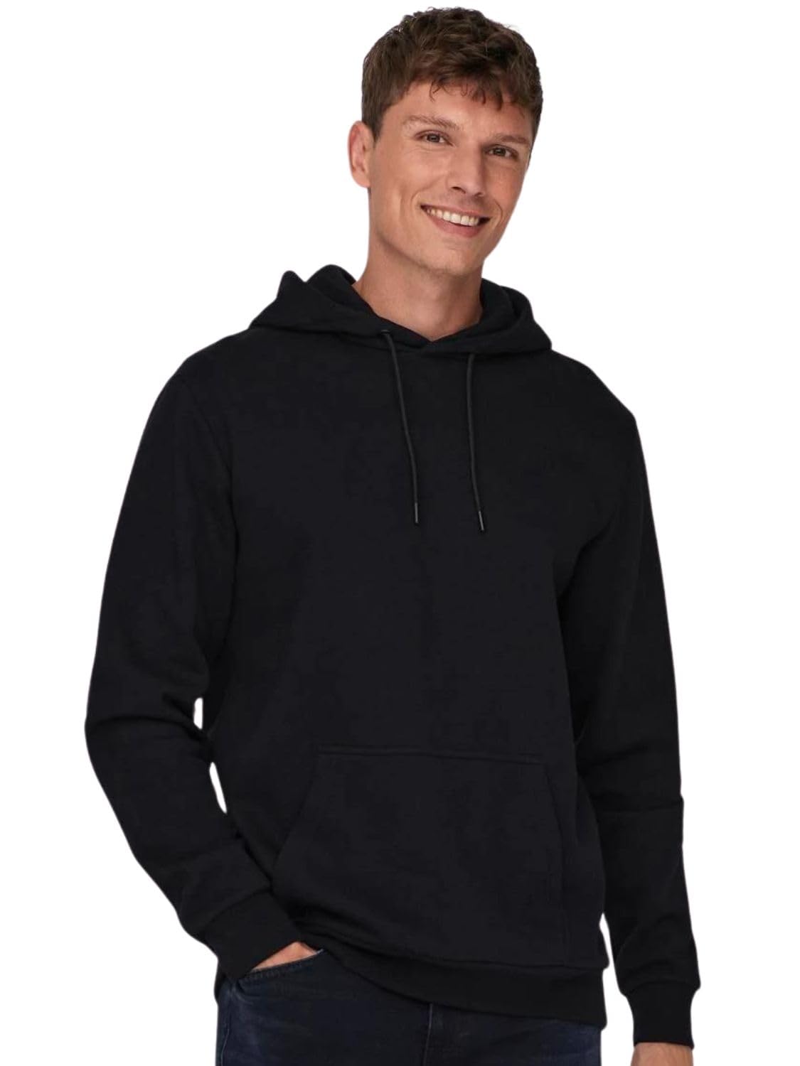 Trendy Colourblock Fleece Cotton Blend Hoodie Sweatshirt for Men-image-40