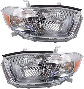 CarLights360: For 2011 2012 2013 Toyota Highlander Headlight Assembly Driver and Passenger Side CAPA Certified w/Bulbs - Replaces TO2502208 TO2503208 (Base Premium; USA BUILT ; Base; USA BUILT ; Limi