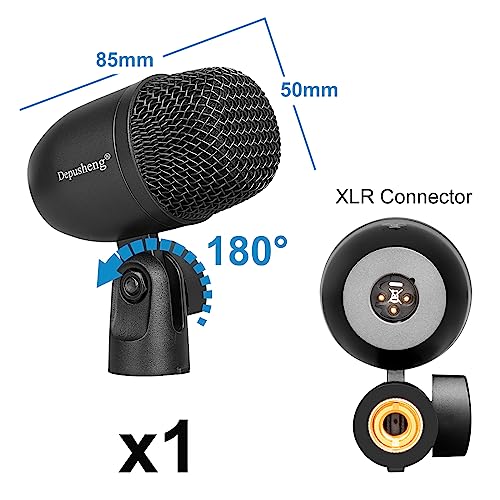 Microphone de batterie Depusheng 7 pièces pour capturer chaque nuance des percussions - 6
