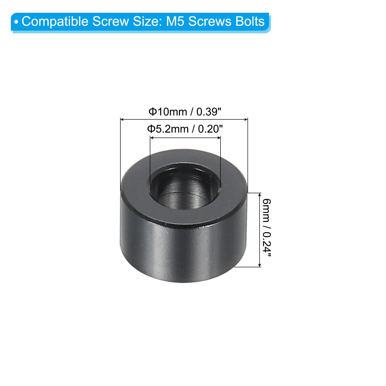 PATIKIL M5 Aluminum Spacers - Image 2
