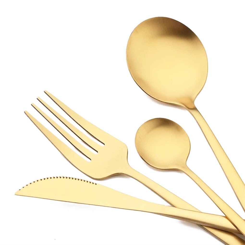 30Pcs Matt Schwarz Besteck Set Edelstahl Messer Gabel Löffel Geschirr Besteck Küche Geschirr Set Party Hotel Versorgung