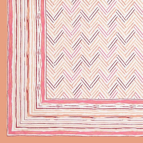Image of BLOCKS OF INDIA Hand Block Printed 200 TC Cotton Super King Size Bedsheet(106 x 106) (Multi 12)
