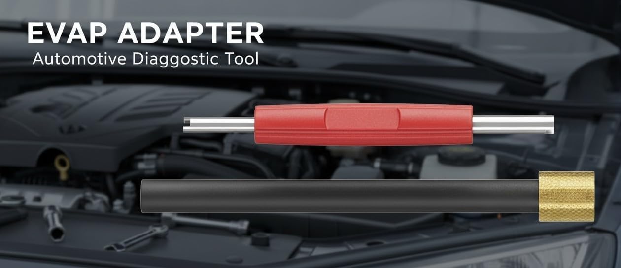 AutoLine Pro *2025 New Model* Automotive High Volume Smoke Machine - EVAP Leak Detector with Built-in Air Compressor - Model 701A– EVAP Vacuum Exhaust Smoke Detector Tools Kit - Red