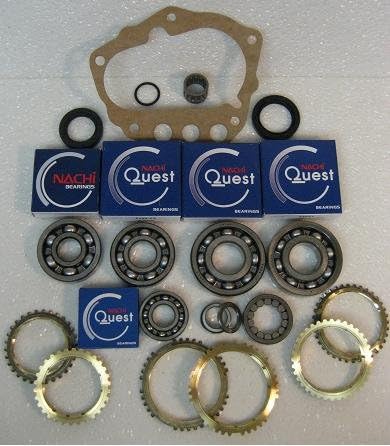 NISSAN FRONTIER 2WD FS5W71C 5-SPEED MANUAL TRANSMISSION REBUILD KIT WITH SYNCHRO RINGS FITS '98-'04 2.4L