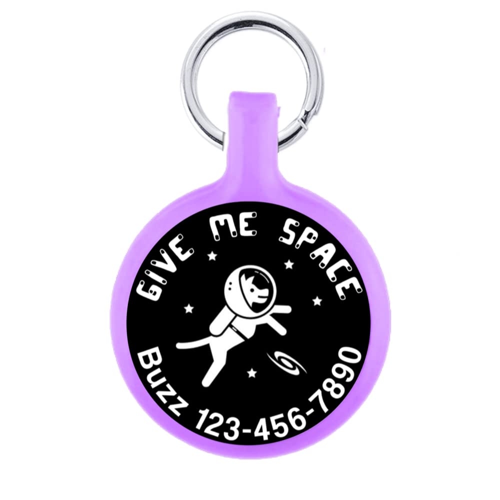 Give Me Space Astronaut Design Quiet & Lightweight Eco-Friendly Pet ID Tag