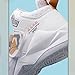 DHAEY Men's Basketball Shoes Fashionable Breathable Professional Outdoor Basketball Sneakers with Fixing Strap and Arch Support (Color : White, Size : 6.5 Women/5 Men)
