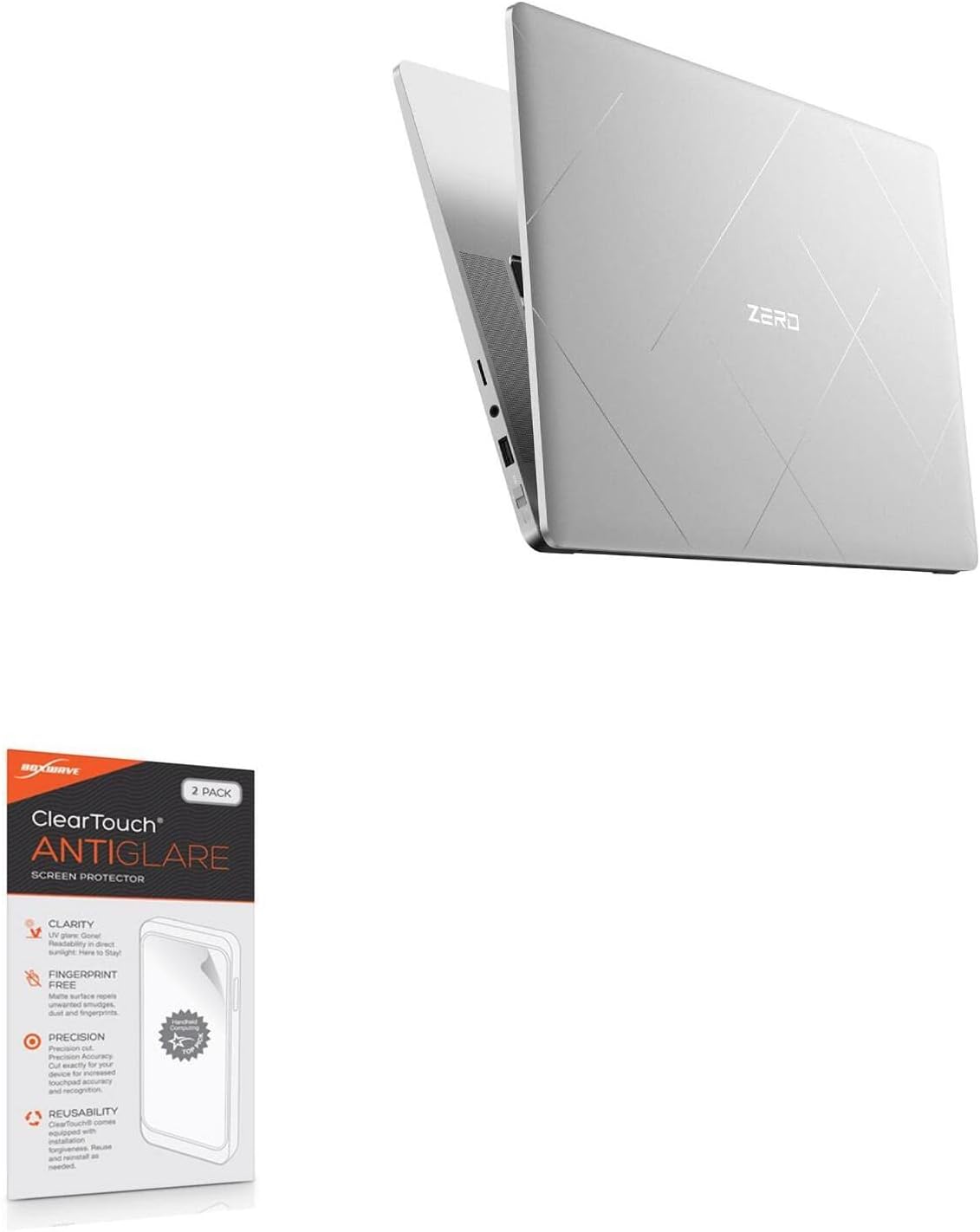 BoxWave Screen Protector Compatible with Infinix Zero Book Ultra - ClearTouch Anti-Glare (2-Pack), Anti-Fingerprint Matte Film Skin