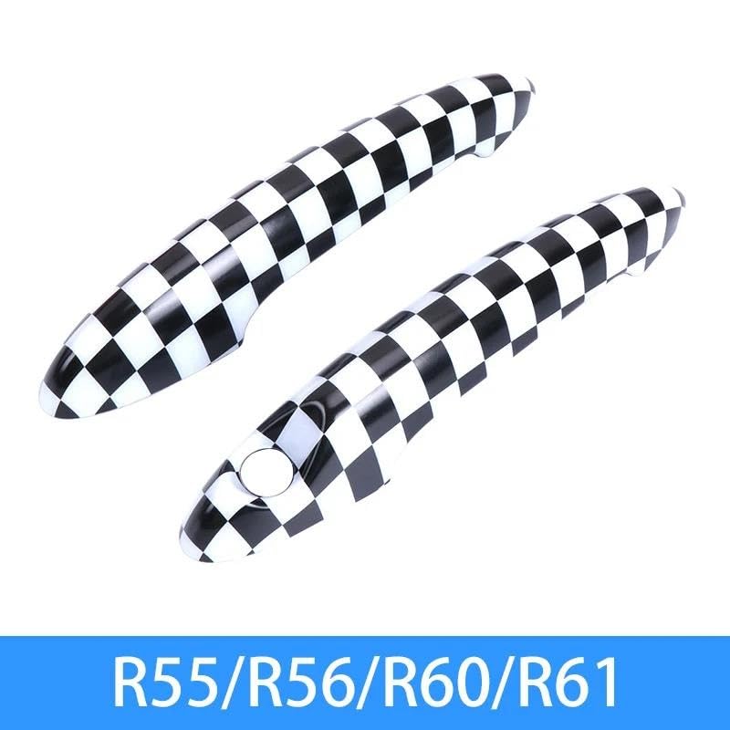 Zamiennik klamki do drzwi MINI do Cooper S R55 R56 R60 R61 akcesoria dekoracyjne naklejki samochodowe 2 szt. Osłona ochronna na klamkę drzwi samochodu osłona ochronna na klamkę drzwi samochodu (kolor