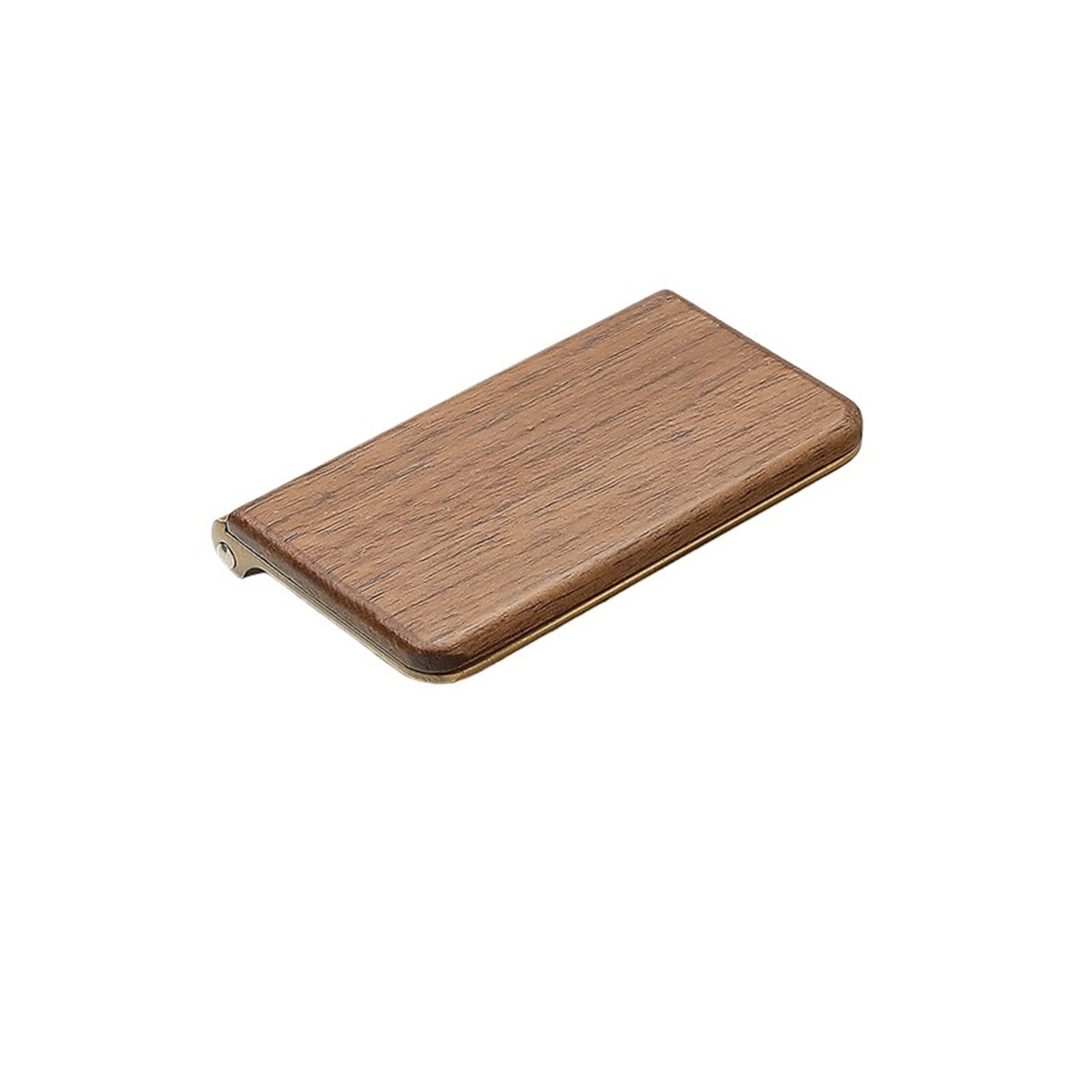 Maryear Handle 4pcs Walnut Wood Flip Cover Pull Handle No Drilling Invisible Drawer Modern and Simple Concealed Fastening Cabinet Handles