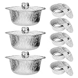 Options de cuisson polyvalentes : conçues pour de multiples modes de cuisson, ces casseroles peuvent être utilisées pour la congélation, la cuisson à chaud, la cuisson au four et le gril. moules à tarte en aluminium, casserole jetable en aluminium