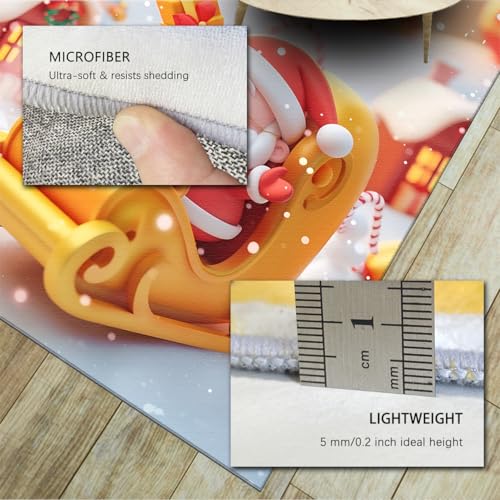 Tapis Noël lavable antidérapant pour protéger votre salon - 6