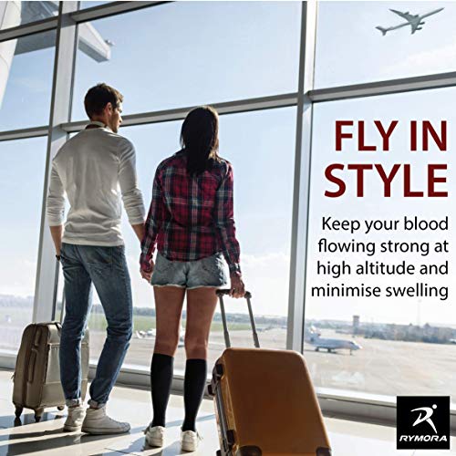 Image of Rymora Compression Socks for Men and Women - for Sports, Running, Flying, Work & More