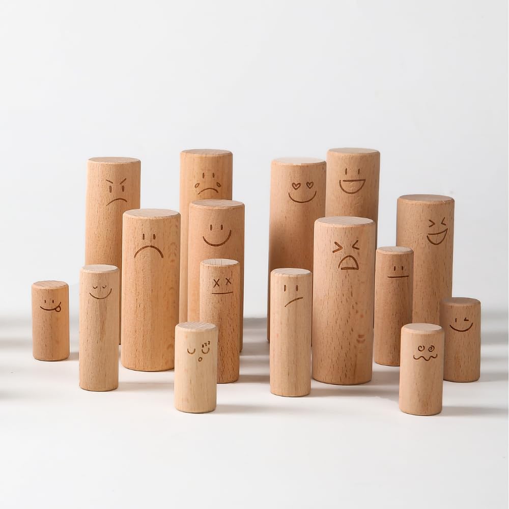 Systembrett Pro Figuren mit Emotionen - 32 Premium Figuren für systemische Aufstellung, Coaching, Therapie und Beratung - Stellvertreterfiguren für Familienaufstellung