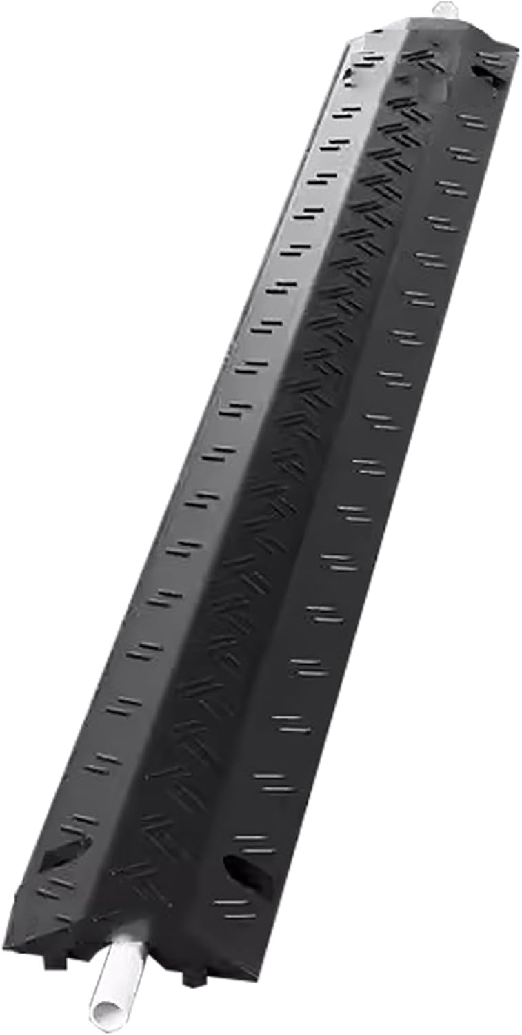 Cable Protector Cover Ramp, 1 Channel Heavy Duty Cable Protector, 2000lbs Load Capacity, for Wire/Hose/Pipe Hider Driveway & Indoor(Black)