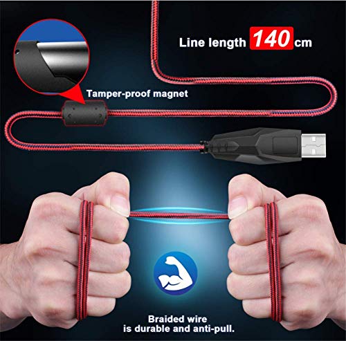 Souris Gaming Gaming Mice Souris Filaire Souris Couleur définition de la Souris de Jeu 4 Plaque de Base en métal Plaque de Base – Image 5