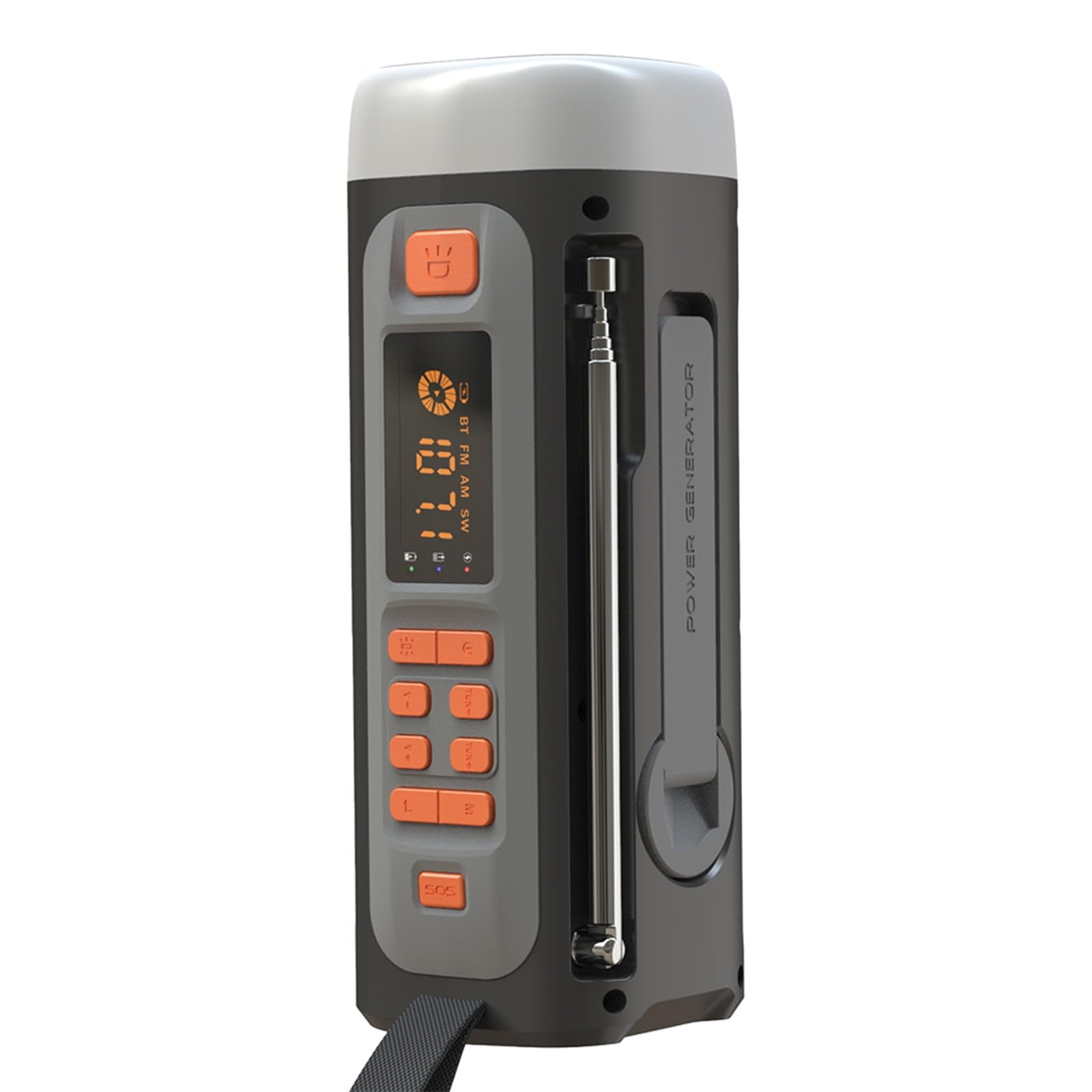 4500mAh Emergency Am/FM/SW Radio BT BT ALTAUS USB C/Solar/Hand Crank Cargando la Linterna de Radio portátil SOS para Acampar