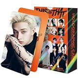 PYAJUU Cartoline fotografiche per bambini randagi, 124 pezzi, SKZ THIS & THAT, album con 64 adesivi KPOP Gift Run it Lomo Merch per SKZ ragazzi e ragazze Straykids biglietti di auguri laser 2026