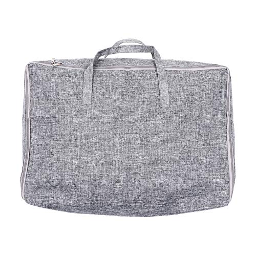 DECOMELODY Bolsa de Almacenaje de Ropa y Edredones de Poliéster Cremallera y Asa, Gran Capacidad, Conveniente para Viajes y Amigos o Familias