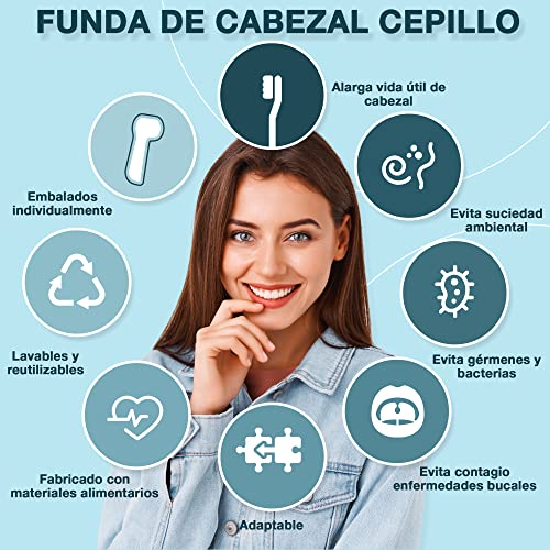 Miniatura 2 de 4pcs Funda Cabezales Compatible Con Recambios Para Cepillo De Dientes Eléctrico Oral B - Cubierta Protectora Polvo - 4 Unidades