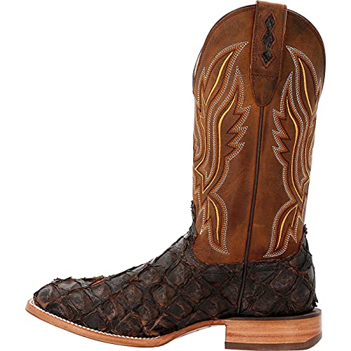 Image of Durango Premium Exotics Dark Brown Pirarucu Western Boot
