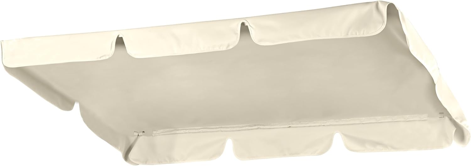 Yescom 64"x47" Deluxe Outdoor Swing Canopy Replacement UV30+ 180gsm Porch Top Cover for Patio Yard Seat Beige