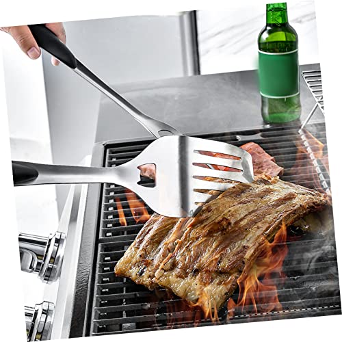 Set de 2 piezas para barbacoa de acero inoxidable con espátula y tenedor miniatura 3