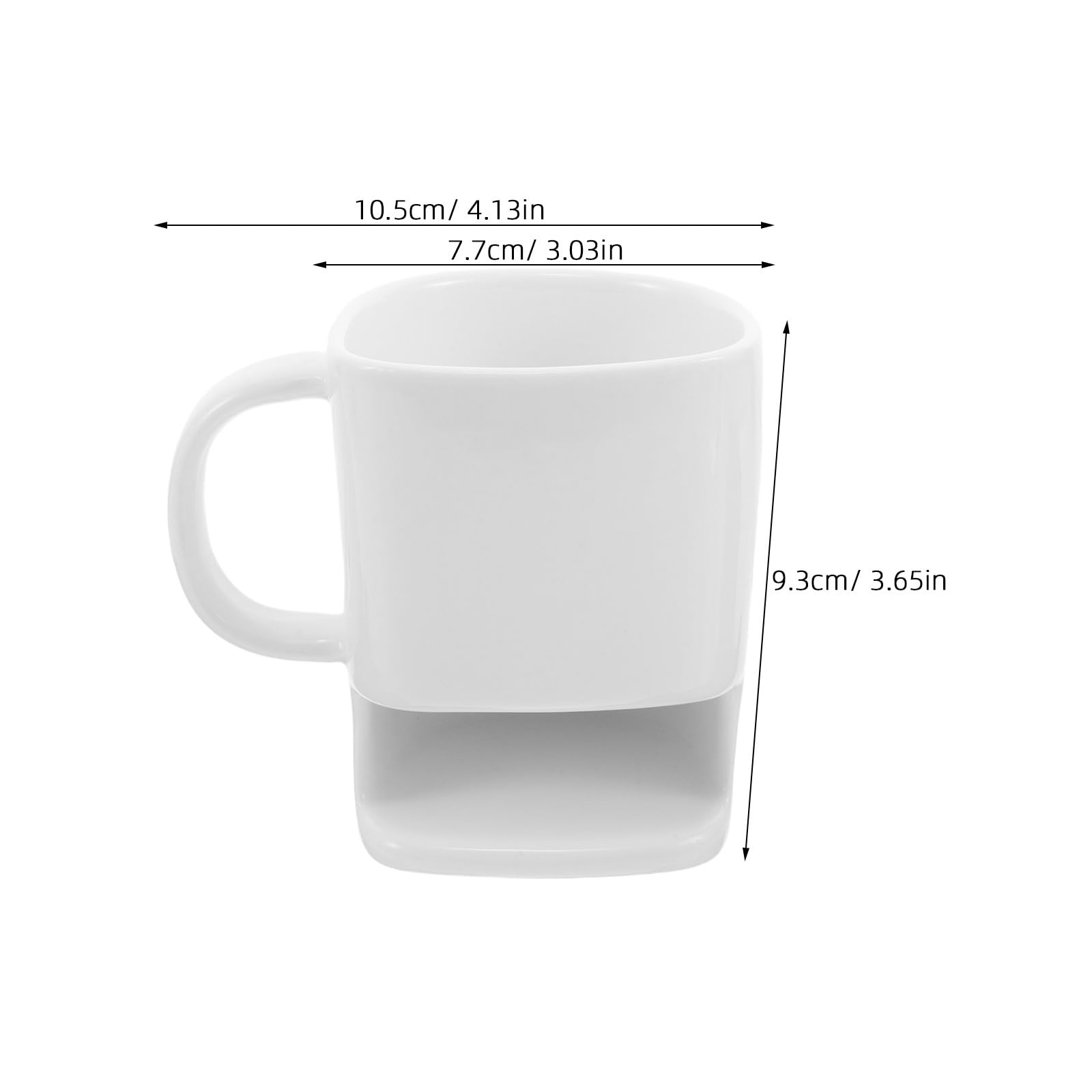 BESPORTBLE 2er-Set Keramikbecher mit Fach – 225 ml Frühstücksmilchbecher mit Kekshalter – Kaffeebecher für Feste und Weihnachten
