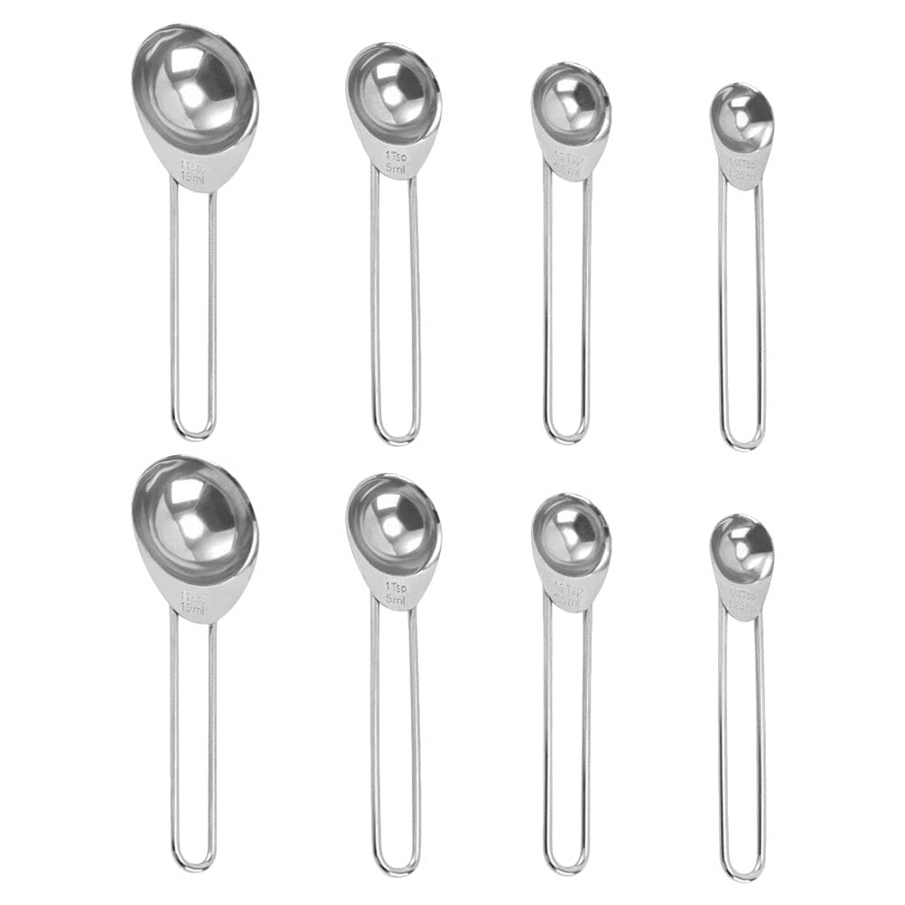 Stainless Steel Measuring Spoon Set, 8-Piece