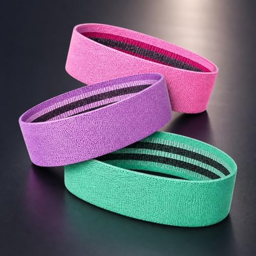 Kit de 3 faixas elásticas, hip mini band de treino, academia, yog...