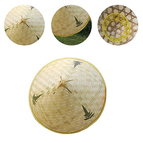 Unisex Child Traditional Sun Hat Funny Carnivals Cone Hat For Children Camping Casual Bamboo Weaving Sunproof Hat2