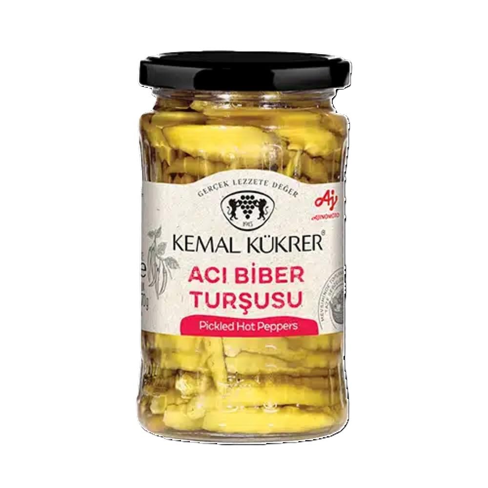 Kemal Kükrer Acı Biber Turşusu Cam Kavanoz 360 gr