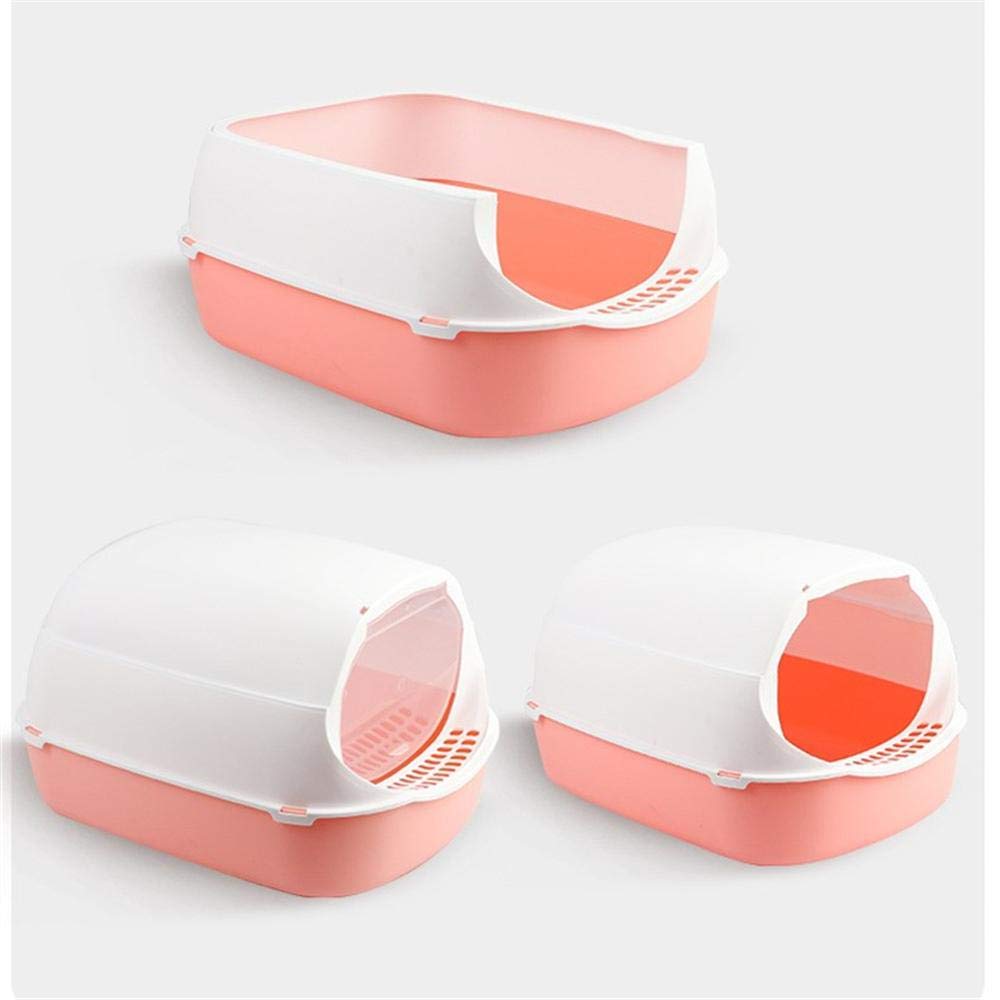 Cajas de Arena Caja Cerrada Completa Caja de Arena de plástico Desodorante Gato Gatito Anti Splash Inodoro Interior Limpio Arena Bedpan Cuenca Gatos Suministros de Limpieza Arenero ​Gatos