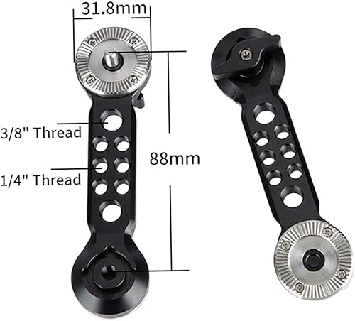 Miniatura 4 de NICEYRIG Kit de mango rosetón con brazo de extensión roscado M6 aplicable para sistema de plataforma de hombro DSLR de 0.591 in - 271