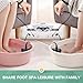 veicomtech Dual Ionic Foot Bath Detox Machine, ion Detox Foot Bath Spa Cleanse System for 2 Users with MP3 Music Player, 2 Array, 2 Wrist Band, 5 Liners