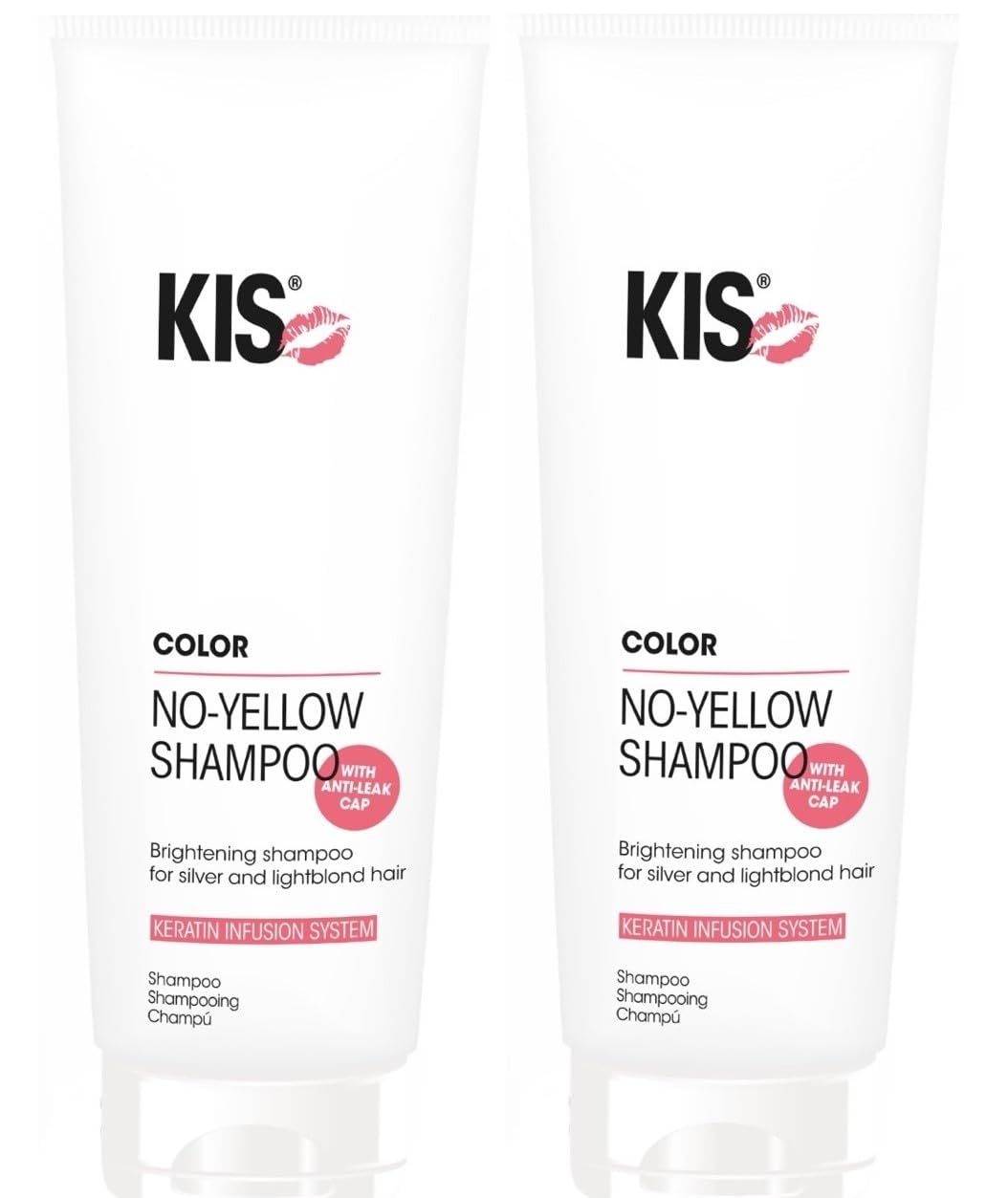 KIS No-Yellow Shampoo 250 ml Pack of 2 Hair Shampoo