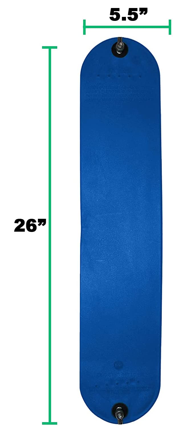 REZNOR Flexible Swing Seat Set for Kids/Adults Outdoor Park Garden Tree Backyard with 60 Plastic Coated Chain, Weight Support Upto 150Kg, Blue, (61 X 14 X 160Cm)