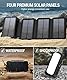 BLAVOR Solar Powerbank 20000mAh Tragbare Solar Ladegerät mit 4 Solarpanels, Outdoor wasserfester externer Akku mit 4 USB Ports 18W Schnelles Ladegerät QC 3.0 USB C Power Bank für Handy Tablet