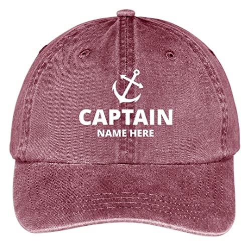 Captain Custom Name Dad Gear: Snapback Trucker Hat