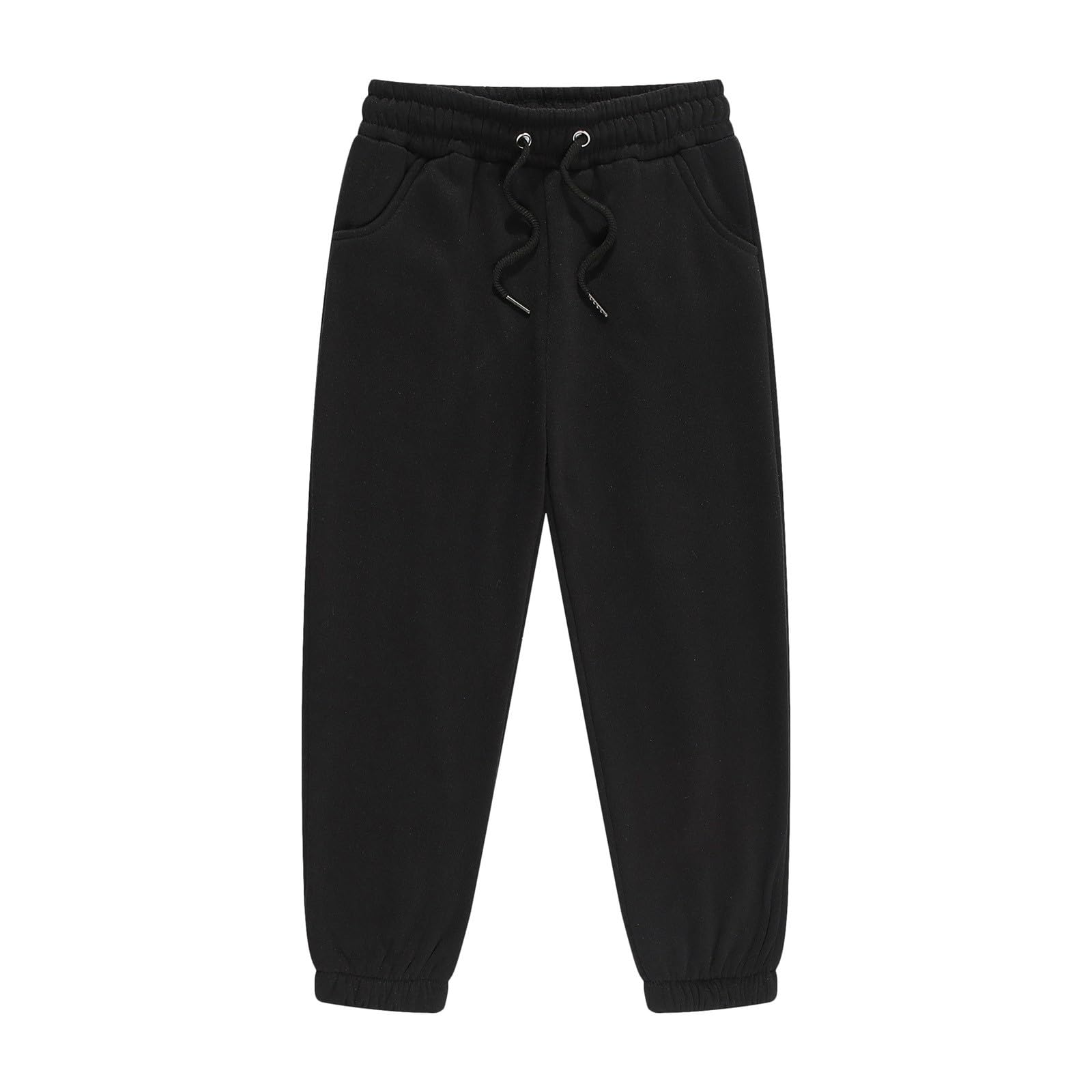 Pantaloni della tuta in pile per ragazzi e ragazze pantaloni tinta unita leggings a compressione per ragazze