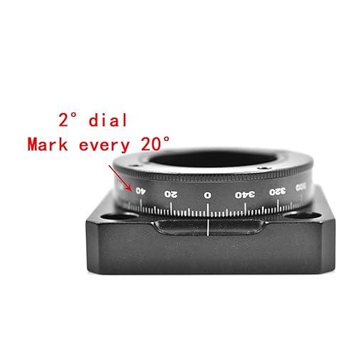 Miniatura 5 de Marco de montaje de rotación de índice CRD-25 Marco de montaje de polarizador Sistema de jaula de 1.181 in Base de montaje de 360 grados