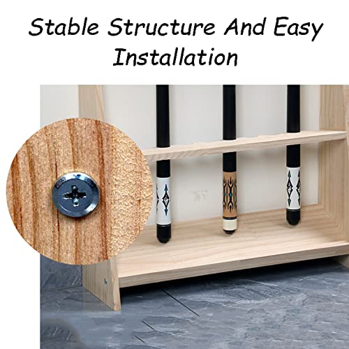 Queues support de queue de billard meuble de rangement vertical en bois - 4